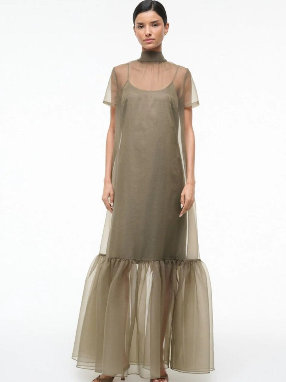 Staud Calluna Dress — Thyme — M — New with tags never worn — NWT
